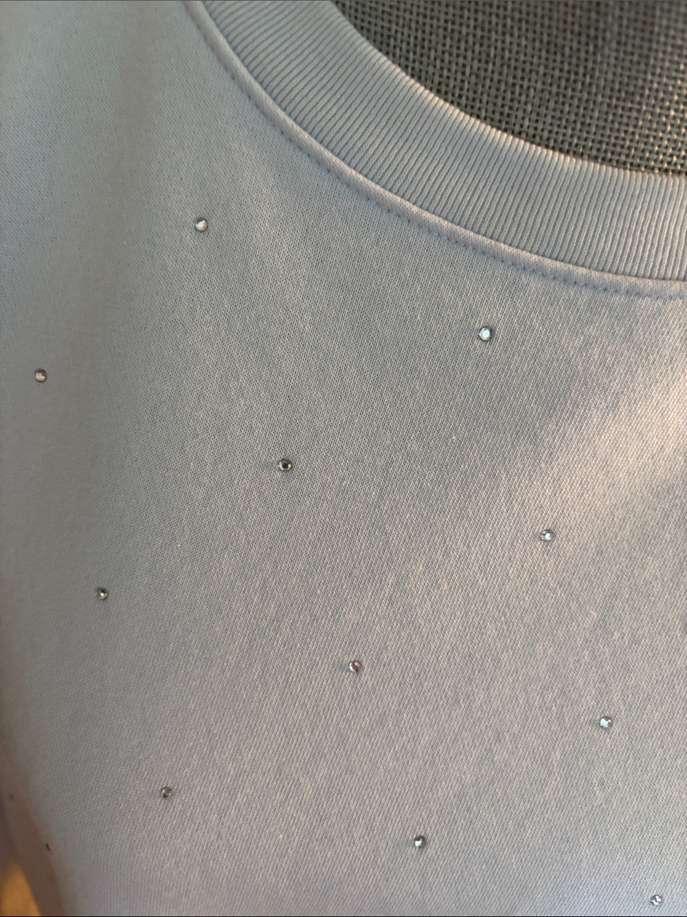 Reitmans Light Blue Embellished Crewneck Sweatshirt - Picture 2 of 2